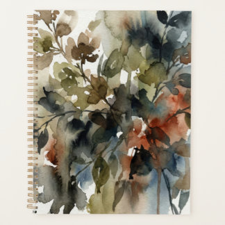 Muted Forest Watercolor Planer