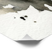 Muted Forest Watercolor Poster (Ecke)