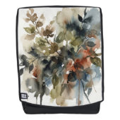 Muted Forest Watercolor Rucksack (Vorderseite)