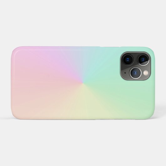 Muted Gradient Ombre Rainbow Case-Mate iPhone Hülle (Rückseite (Horizontal))