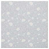 Muted Gray And White Wildflower Pattern Stoff (Muster)