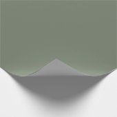 Muted Greenish Gray Geschenkpapier (Ecke)