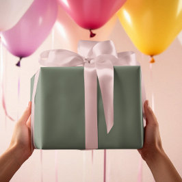 Muted Greenish Gray Geschenkpapier