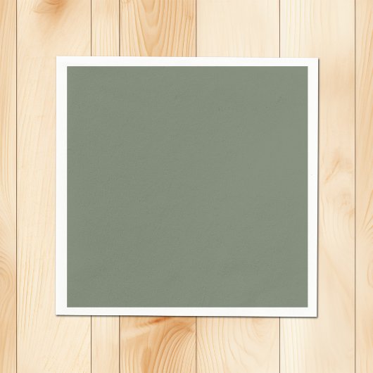 Muted Greenish Gray Serviette