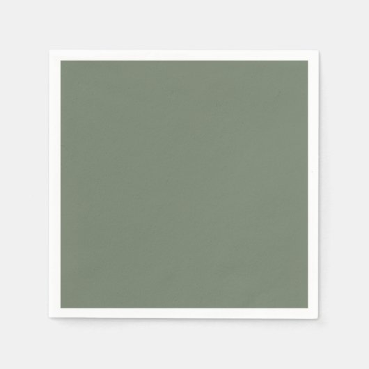 Muted Greenish Gray Serviette (Vorderseite)
