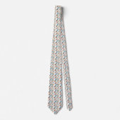 Muted Herbstlaubs Neck Tie Krawatte (Vorderseite)