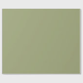 Muted Moss Green Color Geschenkpapier (Flach)