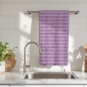 Muted Mulberry Glitter Style Horizontal Stripes Geschirrtuch