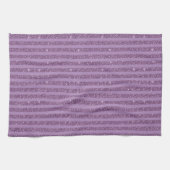 Muted Mulberry Glitter Style Horizontal Stripes Geschirrtuch (Horizontal)