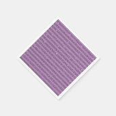 Muted Mulberry Glitter Style Horizontal Stripes Serviette (Ecke)