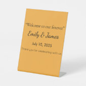 Muted Orange Background Texture for Web and Print Sockelschild (Vorderseite)