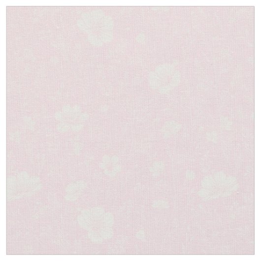 Muted Pink And White Wildflower Pattern Stoff (Nahaufnahme)