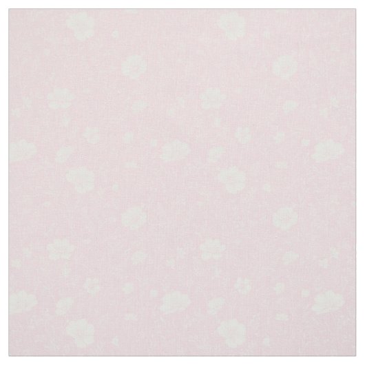 Muted Pink And White Wildflower Pattern Stoff (Muster)