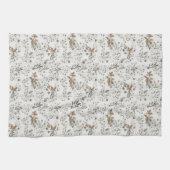 Muted Poinsettas Kitchen Towel Geschirrtuch (Horizontal)