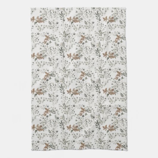 Muted Poinsettas Kitchen Towel Geschirrtuch (Vertikal)