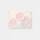 Muted Red Daisy Flowers Post-it Klebezettel (Vorderseite)