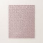 Muted Rose Minimalist Jigsaw Puzzle<br><div class="desc">Subtle pink modern minimalalist jigsaw puzzle.</div>