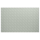 Muted Sage Green And White Wildflower Pattern Stoff (Yard (91,4 cm))