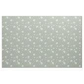 Muted Sage Green And White Wildflower Pattern Stoff (Fat Quarter (45,7 x 55,9 cm))