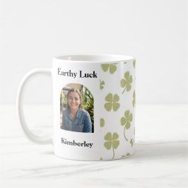 Muted Sage Green Lucky Charm Personalized Kaffeetasse