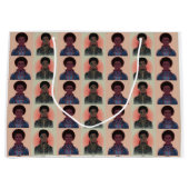 MutedColor Afrofuturist Kings Große Geschenktüte (Vorderseite)