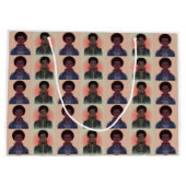 MutedColor Afrofuturist Kings Große Geschenktüte (Rückseite)