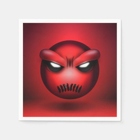 Mutemoji-Papierhandtuch Serviette (Vorderseite)