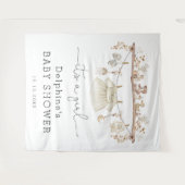 Mutes Boho Baby Girl Dress Baby Dusche Begrüßung Wandteppich (Vorderseite (Horizontal))