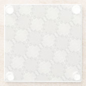 Mutes Erdtonmuster Glasuntersetzer (Rückseite)