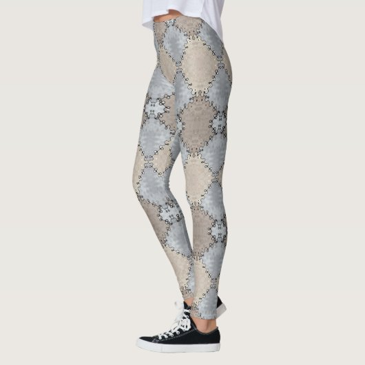 Mutes Erdtonmuster Leggings (Links)
