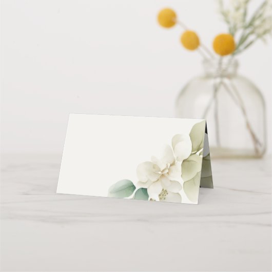 Mutete Grünfolienhochzeit Platzkarte (Rückseite)