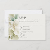 Mutete Grünfolienhochzeit RSVP Karte (Vorderseite)