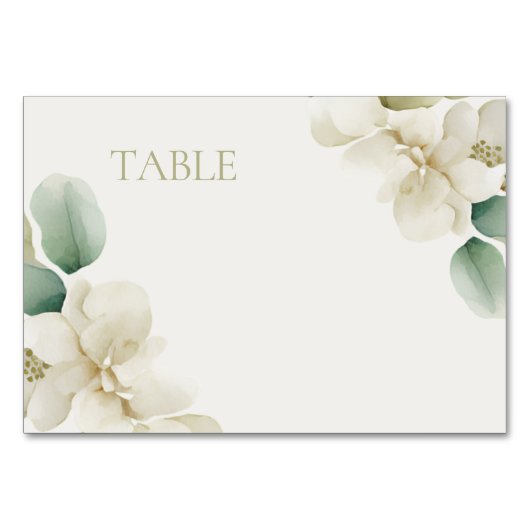 Mutete Grünfolienhochzeit Tischnummer (Vorderseite)