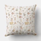 Mutete neutrale Boho Baby Boy Kinderzimmer Geburts Kissen (Rückseite)