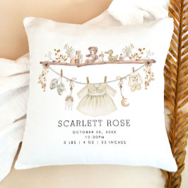 Mutete neutrale Boho Baby Girl Kinderzimmer Geburt Kissen