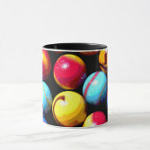 Muti-farbige Marmorkaffee-Tasse Tasse (Zentrum)