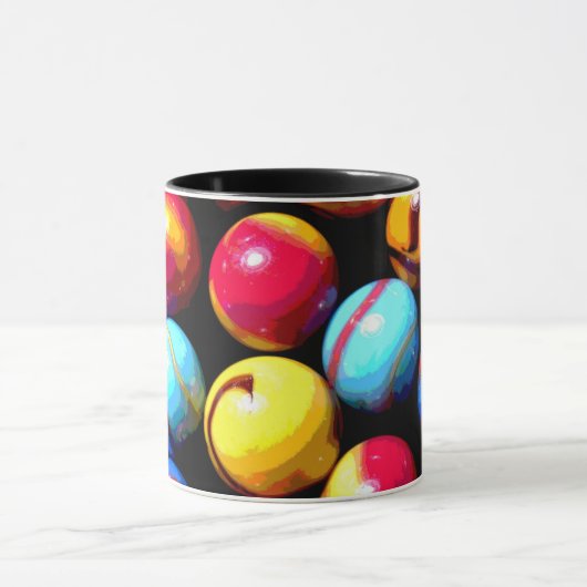 Muti-farbige Marmorkaffee-Tasse Tasse (Zentrum)