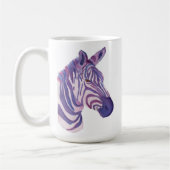 Mutig Anders Violetter Zebra Becher Kaffeetasse (Links)