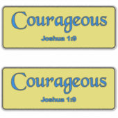 mutig aufkleber (Vorderseite)