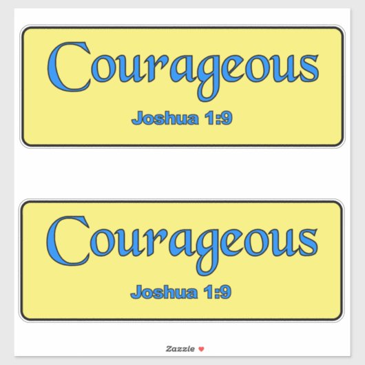 mutig aufkleber (Blatt)