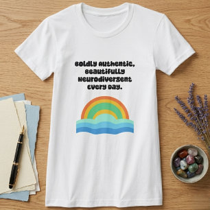 Mutig Authentisch Schön Neurodivergent T-Shirt
