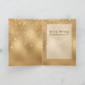 mutig fabelhaft für ihren Glitzer Ethnic Geburtsta Karte (Innenseite)