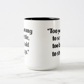 mutig genug, um Behalten Zweifarbige Tasse (Mittel)