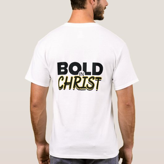 mutig in Christus T-Shirt (Rückseite)