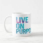 Mutig leben jeder hat Zweck-Tasse durch envibrance Kaffeetasse (Links)