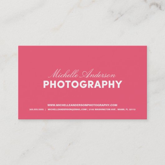 MUTIG U. SCRIPT %PIPE% FOTOGRAFIE-VISITENKARTE VISITENKARTE (Vorderseite)