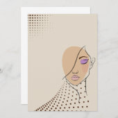 mutig und schön einladung (Vorne/Hinten)