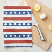 Mutig und Spaß 4. des Juli-US Flagge-Musters Geschirrtuch (Viertel Falte)