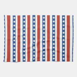 Mutig und Spaß 4. des Juli-US Flagge-Musters Geschirrtuch