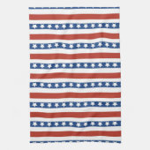Mutig und Spaß 4. des Juli-US Flagge-Musters Geschirrtuch (Vertikal)